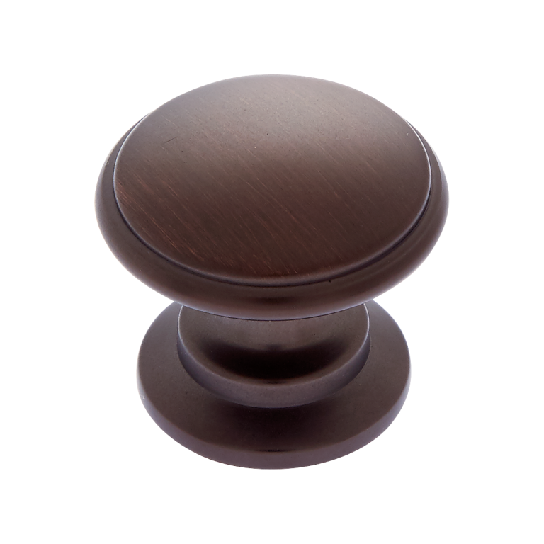 JVJ Hardware 32mm Newport Collection Round Knob, Composition Zamac