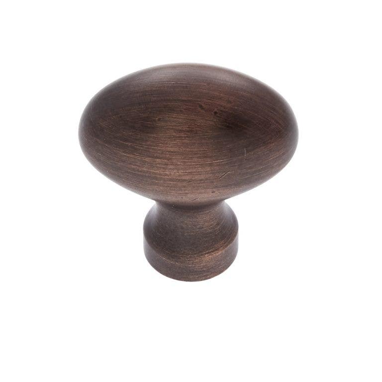 JVJ Hardware 1-3/16" X 3/4" Classic Collection Football Knob, Composition Solid Brass