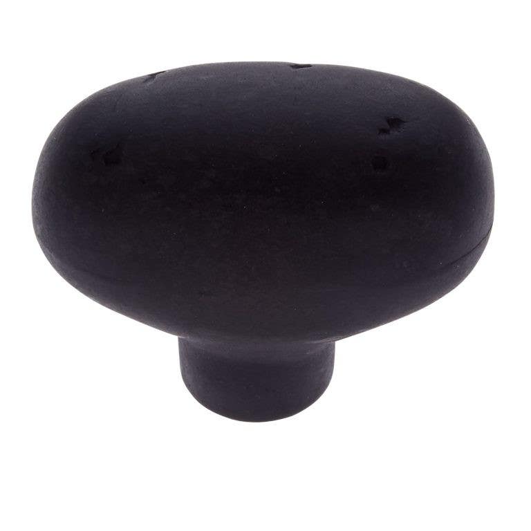 JVJ Hardware 1-7/8" Bedrock Collection Rustic Oval Knob, Composition Zamac