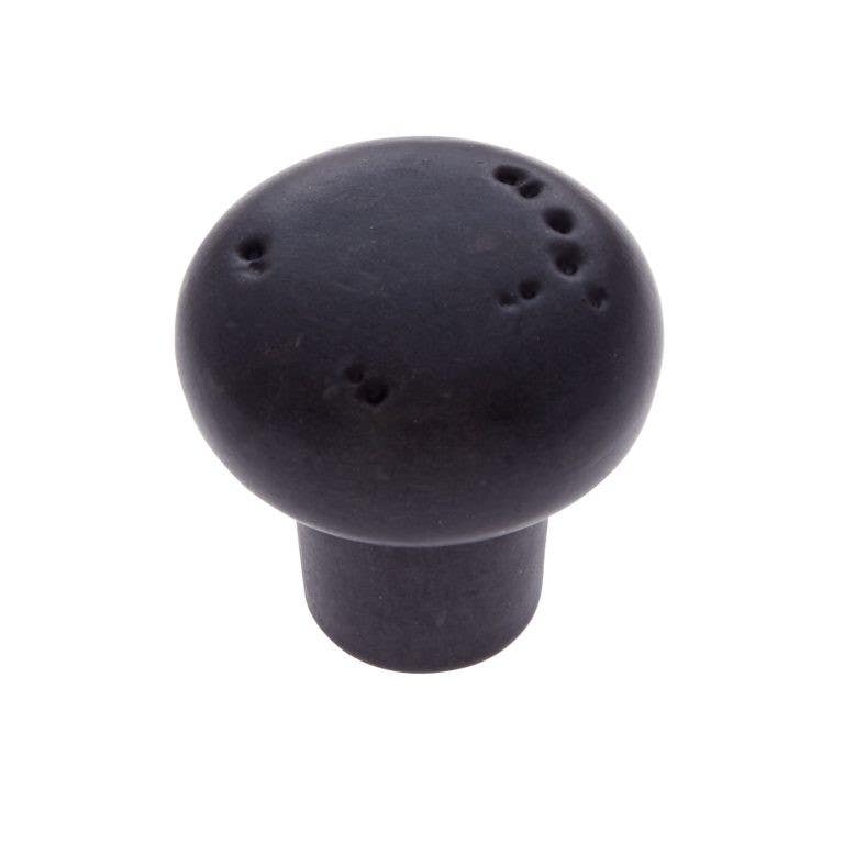 JVJ Hardware 1-1/4" Bedrock Collection Rustic Round Knob, Composition Zamac
