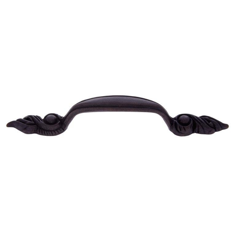 JVJ Hardware 96mm Vintage Collection Leaf Pull, Composition Zamac