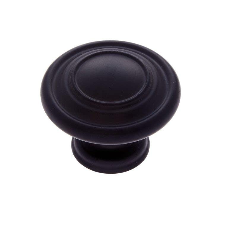 JVJ Hardware 1-1/4" Vintage Collection Ringed Knob, Composition Zamac