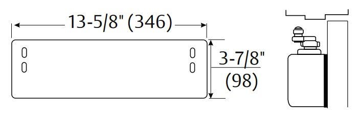 Norton 8545 Exposed-Back Backplate