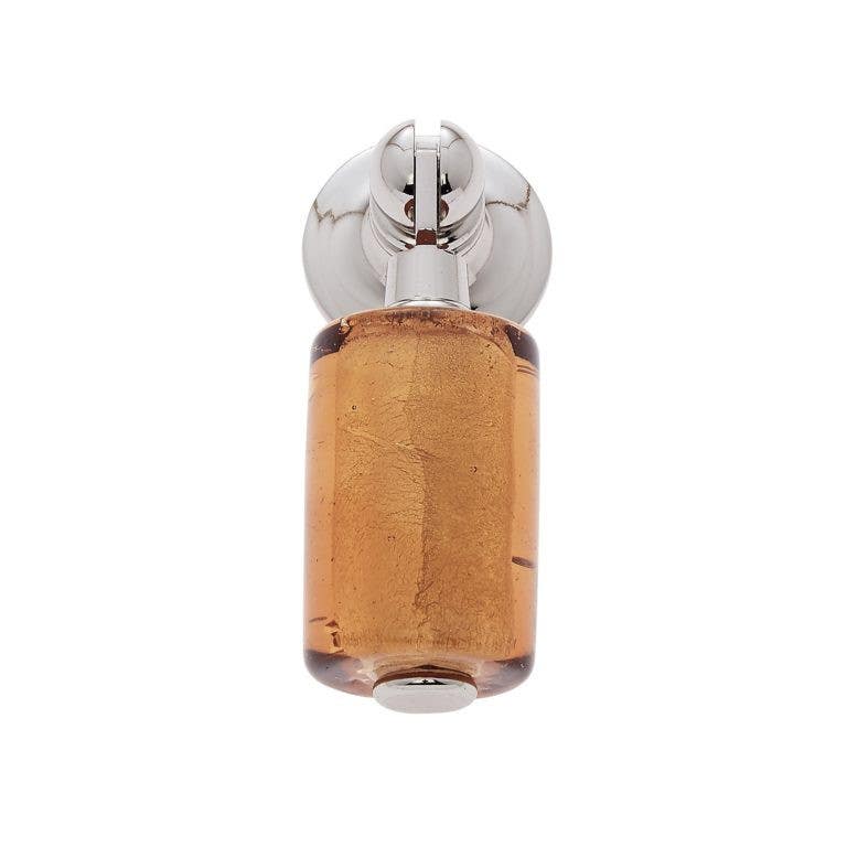 JVJ Hardware 30mm Murano Collection Gold Pendant Pull, Composition Glass and Solid Brass