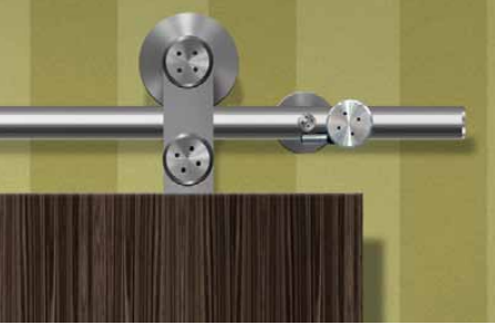 ABP-Beyerle 110 Flatec II Series Set For Dooden Door, Satin Stainless Steel