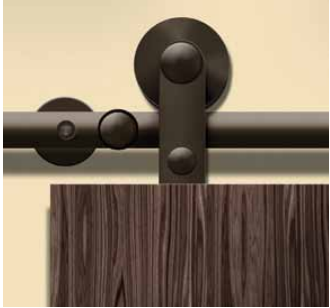 ABP-Beyerle 110 Antra II Series Set For Wooden Door, Stainless Steel, Dark Bronze