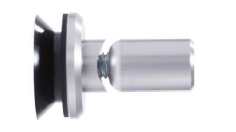 ABP-Beyerle 110.00152 Glass Mount Set, Countersunk, Non Adjustable For Glass Doors, Dimensions-5/16" - 1/2"