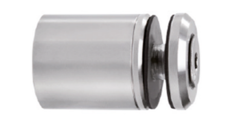 ABP-Beyerle 110.00190 Glass Mount, End Face For Track Rail (Tubular)