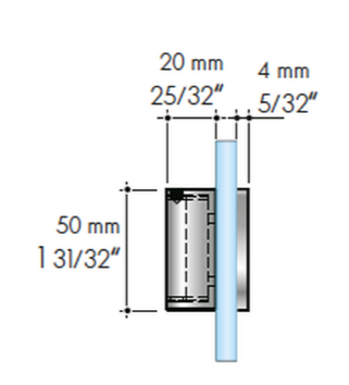 ABP-Beyerle 130 End Face, Chrome-Plated Brass