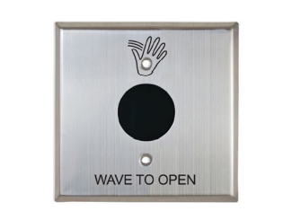 LCN 8310 Series Battery Powered Touchless Actuators Wave Icon & Text