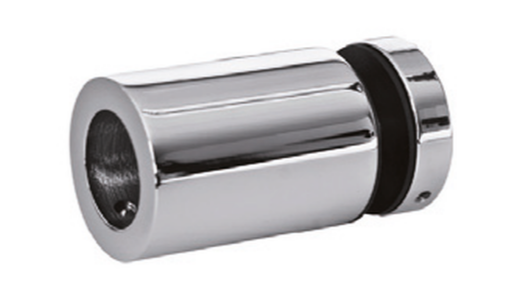 ABP-Beyerle DTB2550CG Glass Wall Mount End Face For Round Tube, Material-Polished Chrome