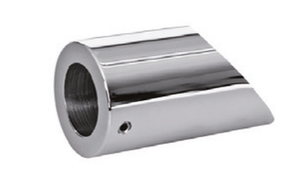 ABP-Beyerle DTB2535CG Wall Mount End Face, Round Tube, 45°, Material-Polished Chrome