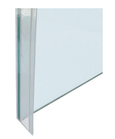 ABP-Beyerle 130 Sealing Profile, Front Face For Glass Panel, PVC Hard/Soft