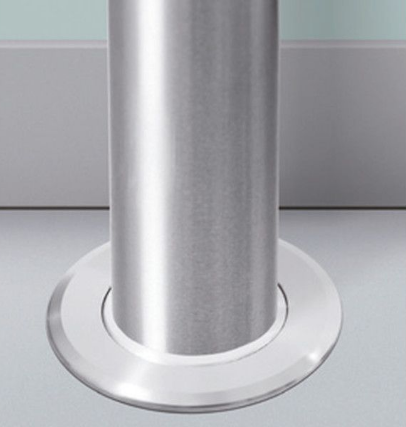 ABP-Beyerle 143.00052 Strike for 7/8" Bolt, Material- Satin Stainless Steel