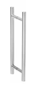 ABP-Beyerle 140 for glass doors, Thickness- 5/16" – 1/2", Material- Polished Stainless Steel