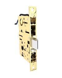 Accurate SL-SM9159E-PDL Series Self-Latching Sliding Door Mortise Lock, Pocket Door Trim, For 1-3/4" Door