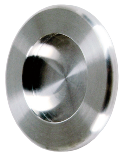 ABP-Beyerle GO60-4EF Flush Pull Diskus, For Glass Door, Material-satin stainless steel, Thickness-9/64"