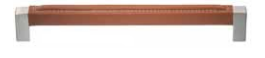 ABP-Beyerle MU192-12EF-L005 Calus Handle With Stiched Leather, Color- Cognac, Length-8 1/16", Pattern-Pillow Stitch