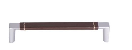 ABP-Beyerle PA96-E1-L037 Strada / Tridento Handle With Plain Leather,Color-Cocoa, Finish-2 Stitches
