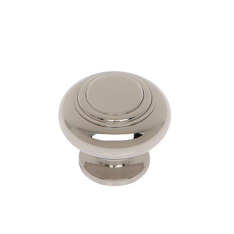 JVJ Hardware 1-1/8" Classic Collection Ringed Dome Knob, Composition Zamac