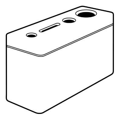 Peter Pepper 1039 Fiberglass Recycling Center W/ 4 Openings PPP Finish