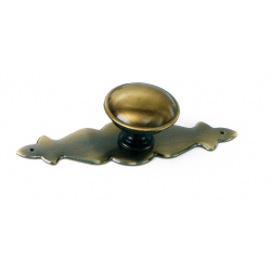 Laurey 22105 1 1/4" Classic Traditions Knob - Antique Brass