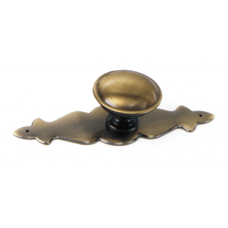 Laurey 22205 4" x 1" Classic Traditions Backplate - Antique Brass