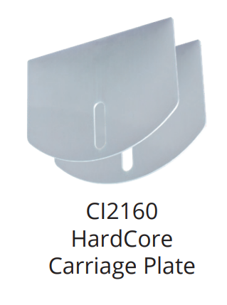 D&D CI21 Carriage Plate Set, Finish-Zinc