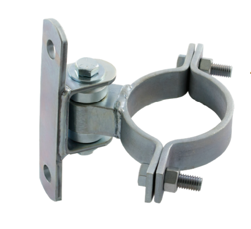D&D CI205 Shut It Round Bolt-on BadAss Hinge, Finish-Zinc