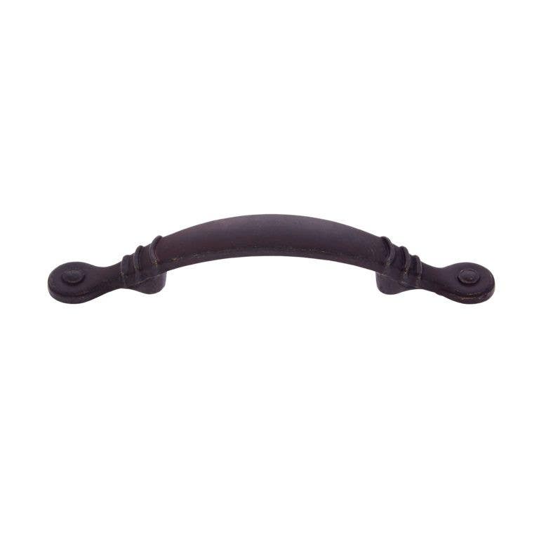 JVJ Hardware 3" Lone Star Collection Footed Pull w/Circles, Composition Zamac