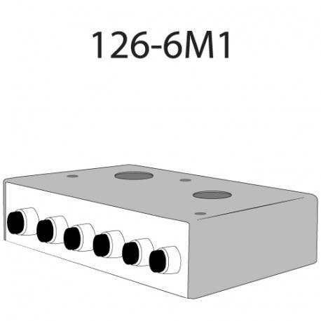 Deltrex 126 Series Coordinated Snap-Action Momentary Call Activator with Black Guarded Push Button