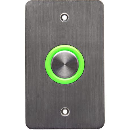 DynaLock 6600 Series Halo-Lighted Piezo REX Push Button