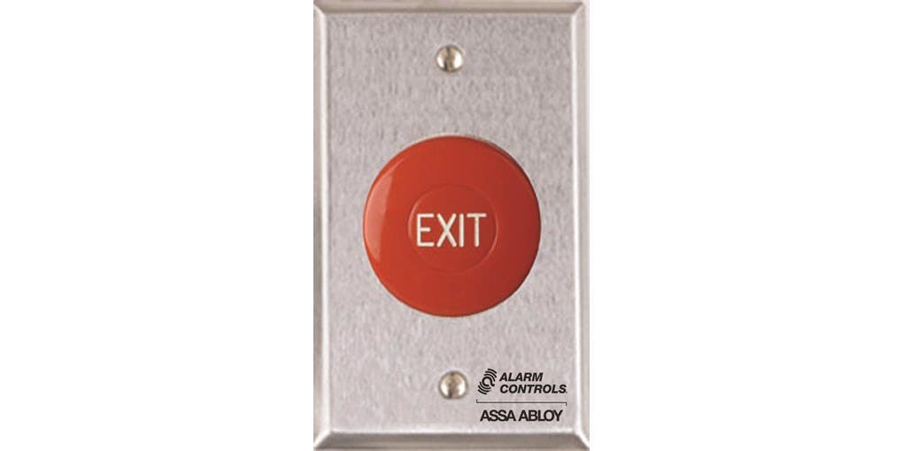 Alarm Controls TS-36 Request to Exit Station w/ 1-1/2" Round Red Push Button
