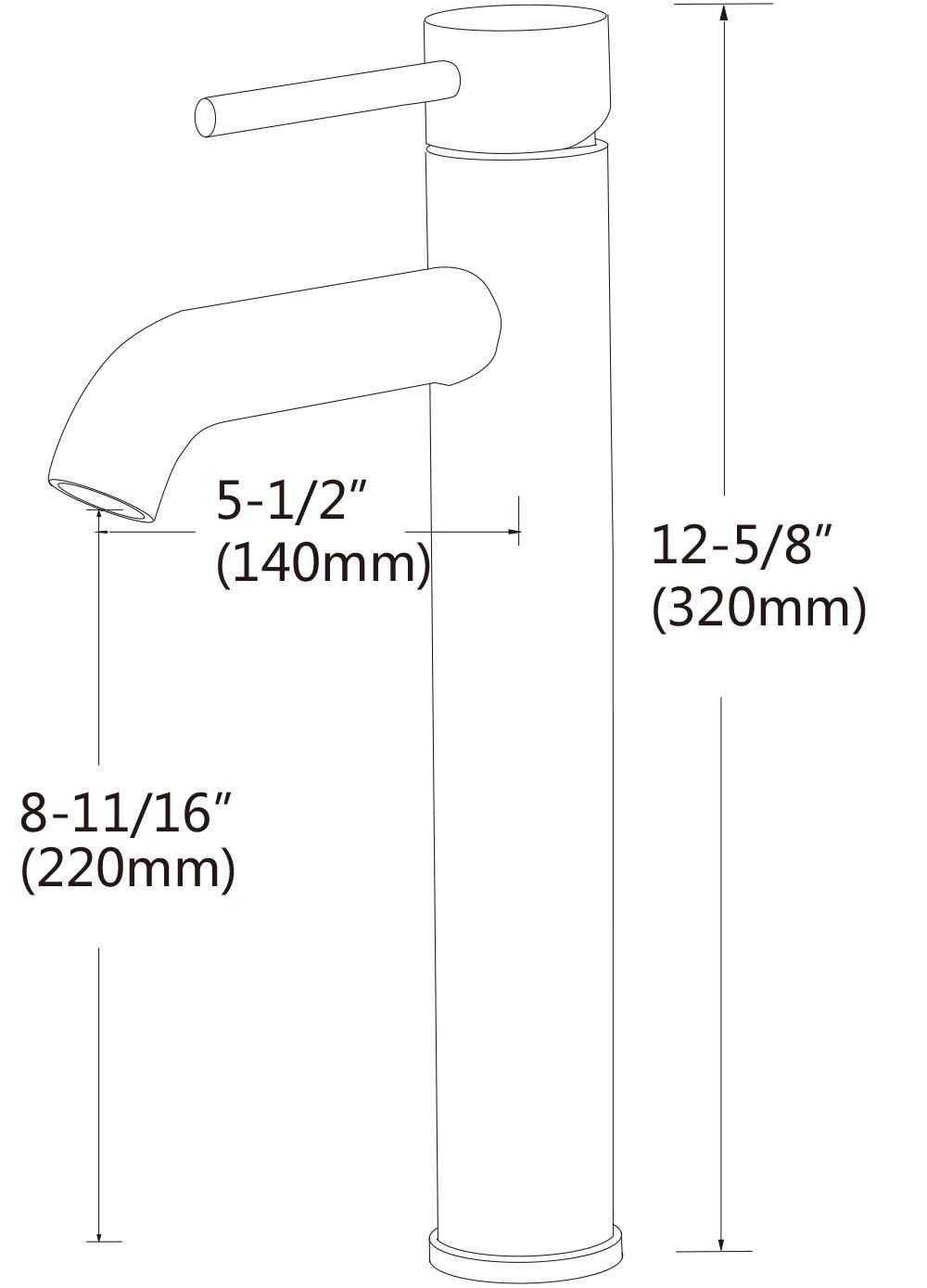 American Imaginations AI-2879 Deck Mount CUPC Approved Lead Free Brass Faucet