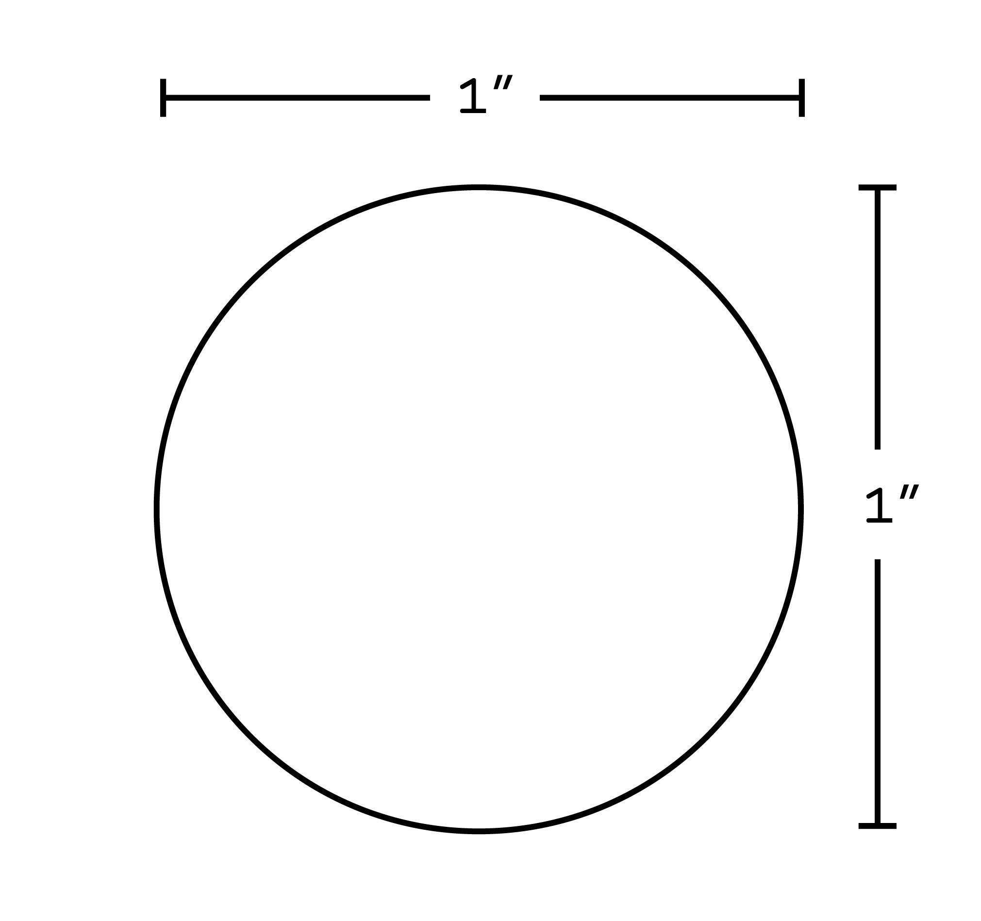 American Imaginations AI-22085 1-in. W Round Stainless Steel Cabinet Knob Black Color