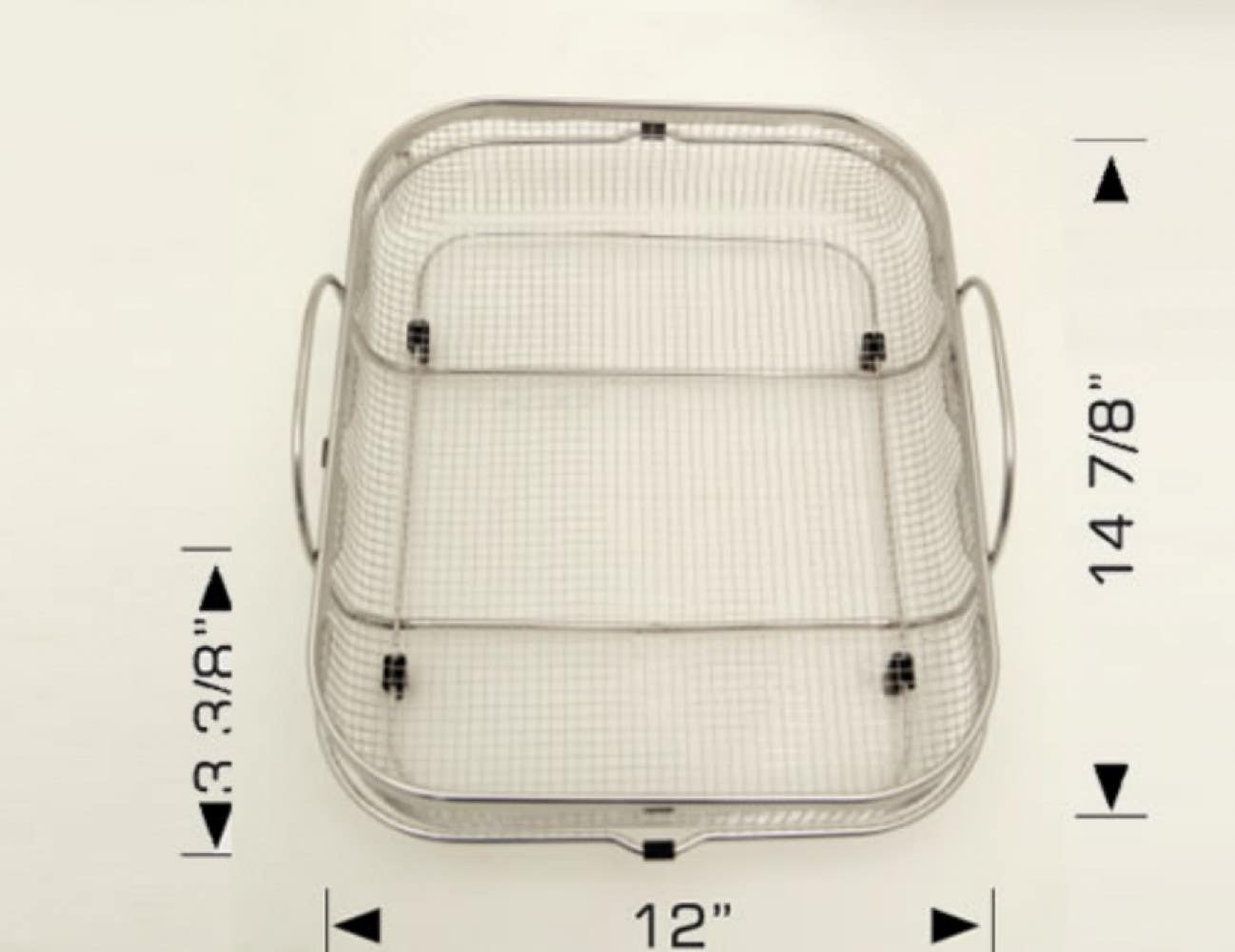 American Imaginations AI-34861 12-in. W Unique Stainless Steel Kitchen Basket Stainless Steel Color