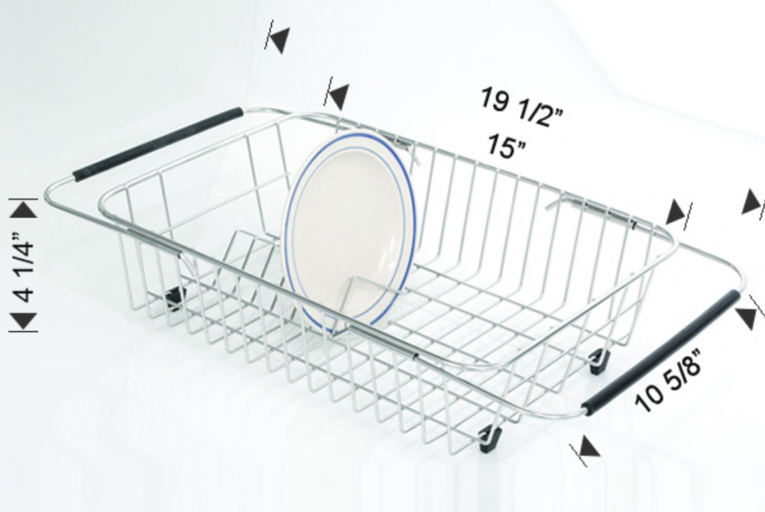 American Imaginations AI-34868 Rectangle Above Counter Stainless Steel Kitchen Plate Rack