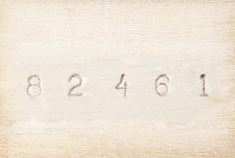 Young Bros Machine Made Stamp Letter and Number Set