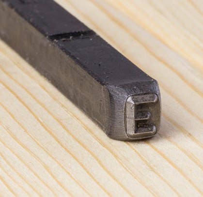 Young Bros Hand Cut Stamp Letter & Number Set