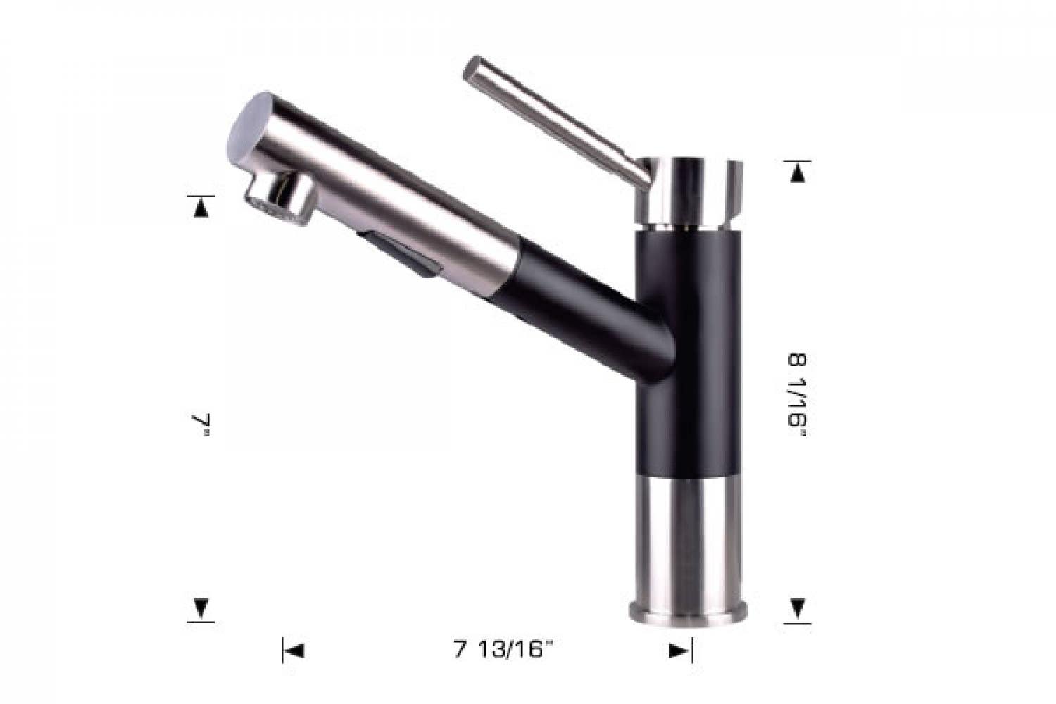 American Imaginations AI-34409 1 Hole Stainless Steel Faucet Stainless Steel Color