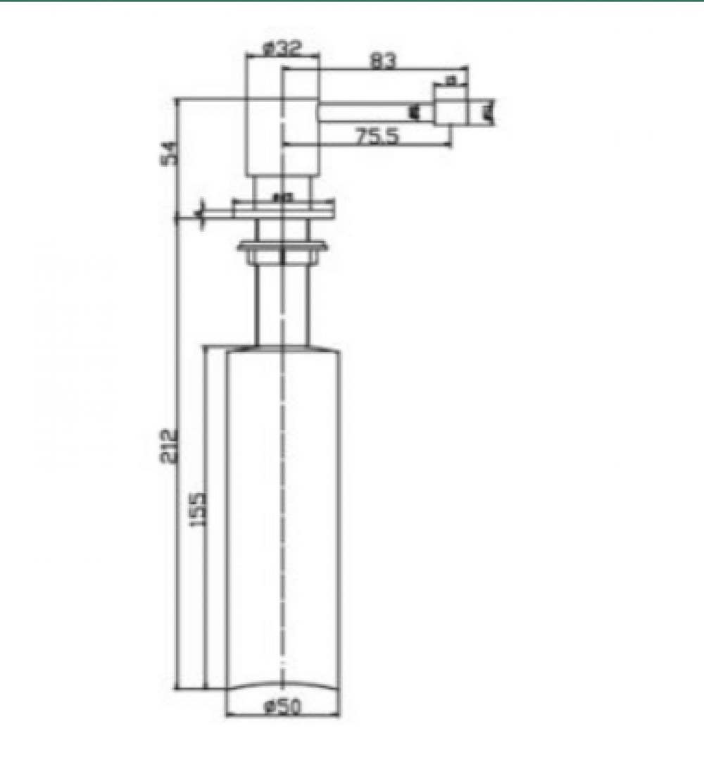 American Imaginations AI-34889 Stainless Steel Kitchen Sink Soap Dispenser Stainless Steel