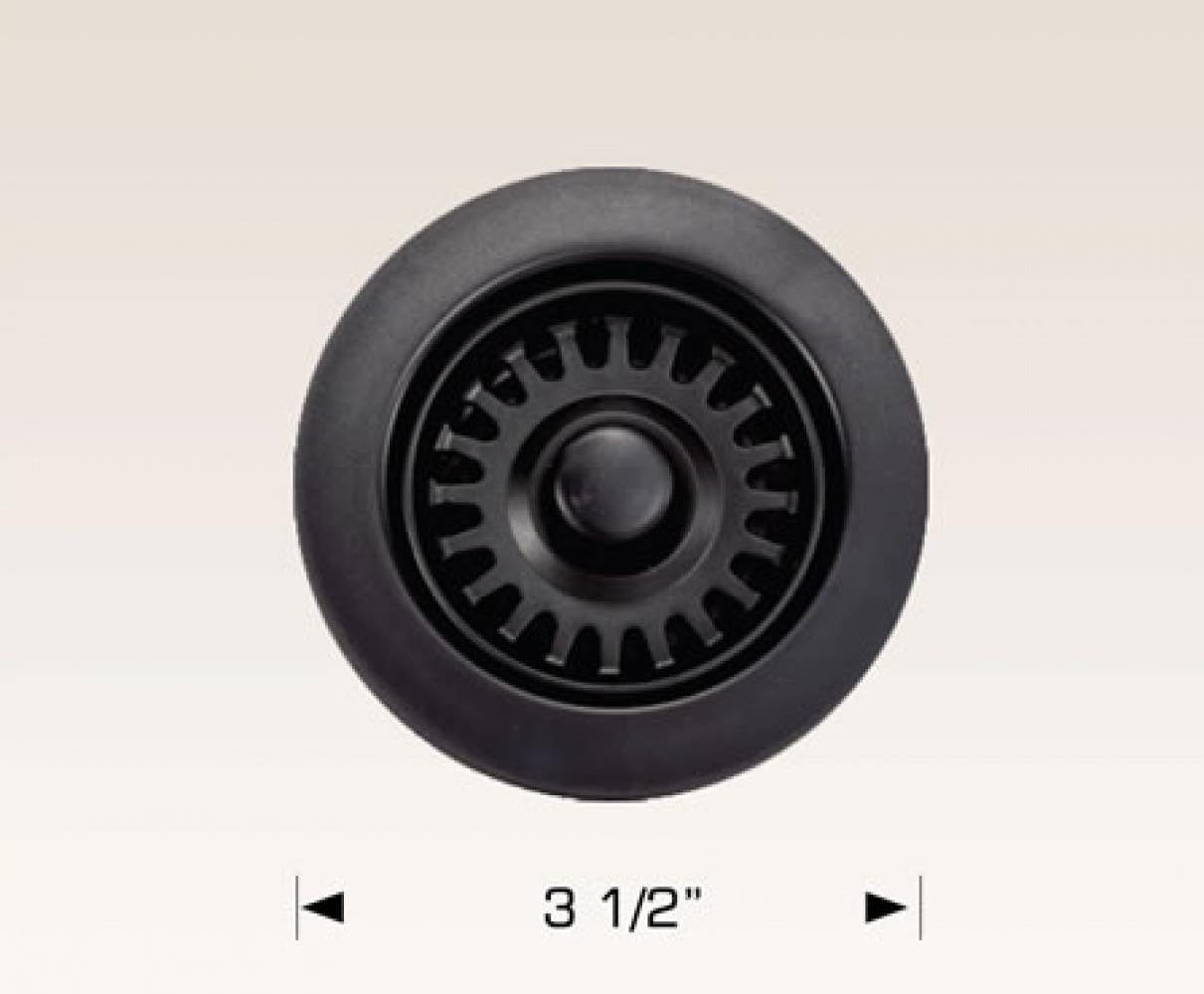 American Imaginations AI-34885 Stainless Steel Kitchen Sink Strainer Black