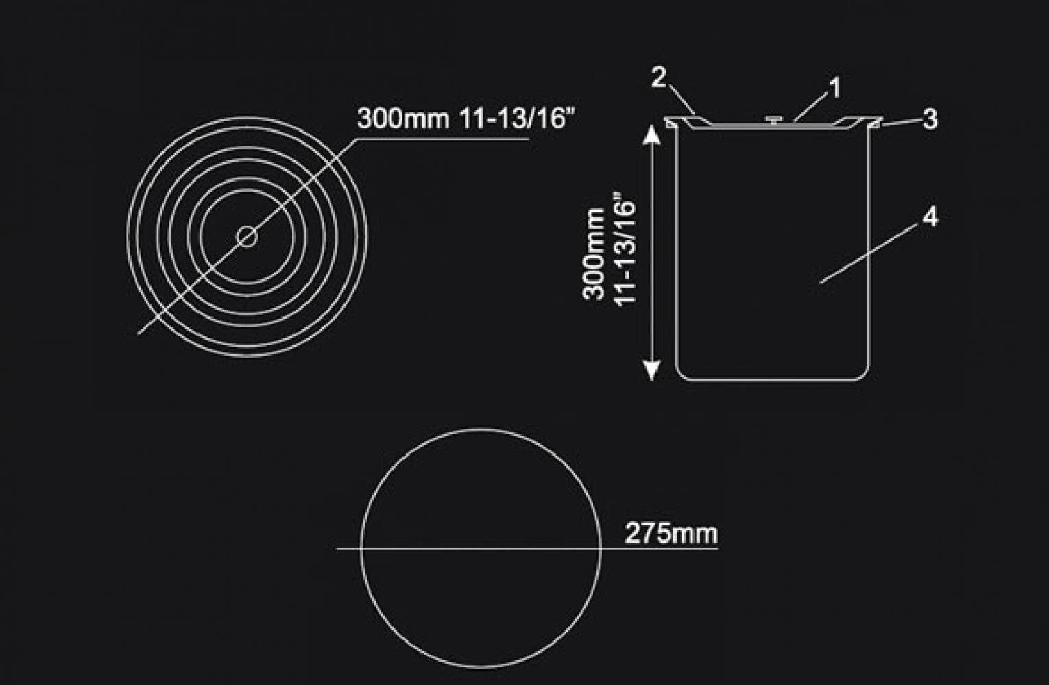 American Imaginations AI-34892 Kitchen Waste Container
