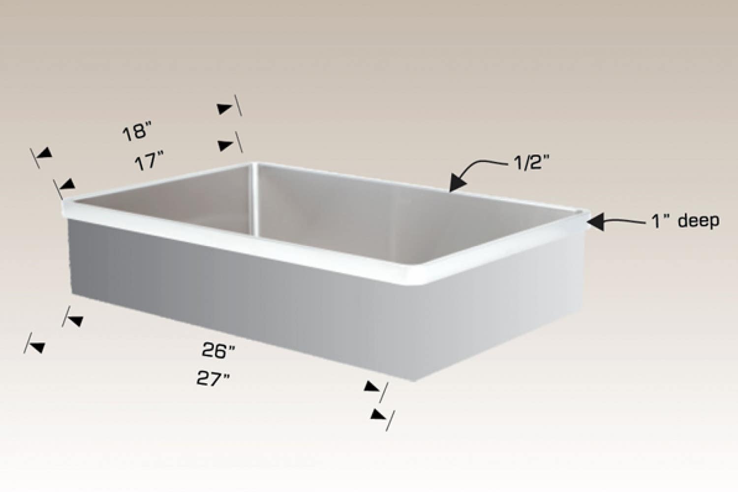 American Imaginations AI-34519 27-in. W CSA Approved Stainless Steel Laundry Sink With 1 Bowl And 16 Gauge