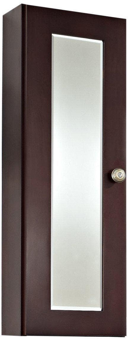 American Imaginations AI-317 Tiffany Series 12-in. W 36-in. H Transitional Birch Wood-Veneer Medicine Cabinet Coffee