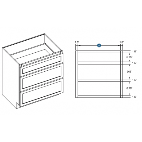 KCD Taylor Drawer Base Cabinet