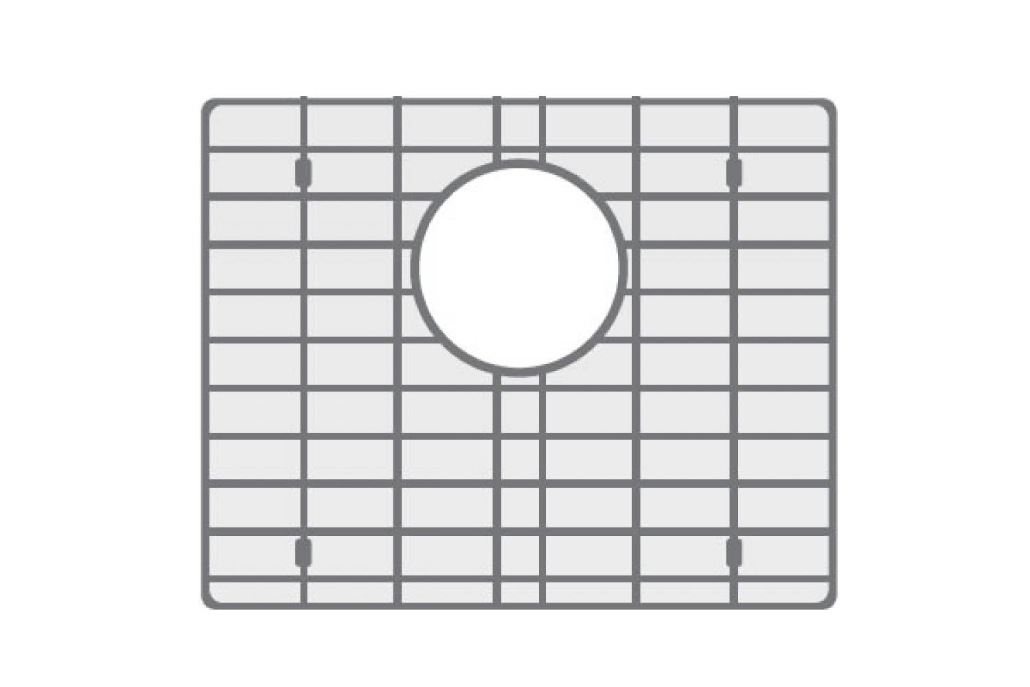 American Imaginations AI-34673 14-in. W X 16-in. D Stainless Steel Kitchen Sink Grid Chrome