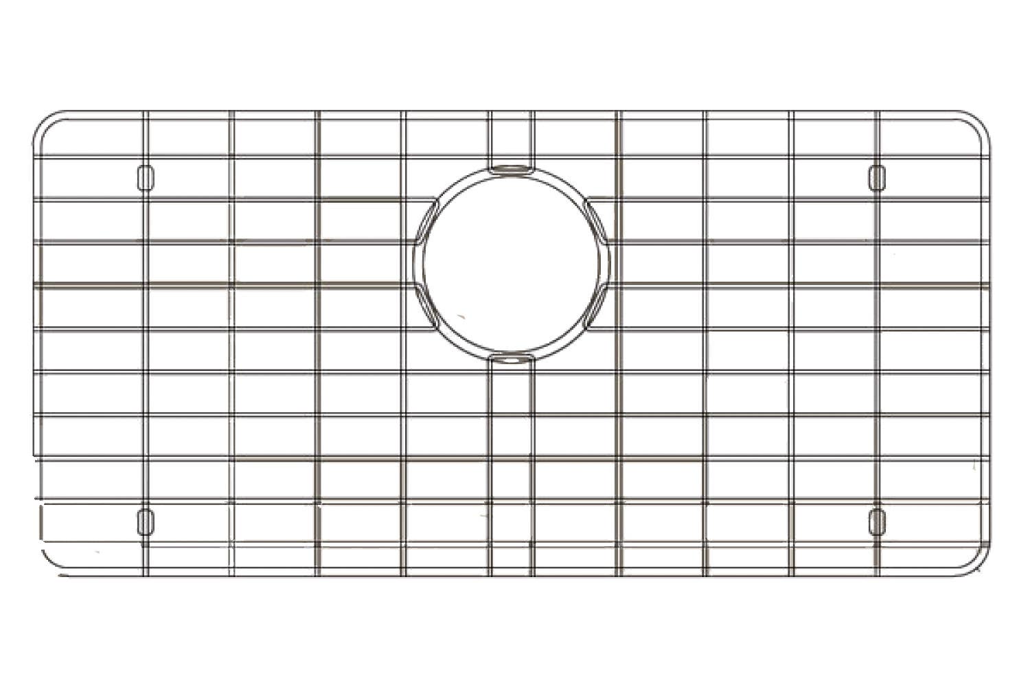 American Imaginations AI-34710 25-in. W X 16-in. D Stainless Steel Kitchen Sink Grid Chrome