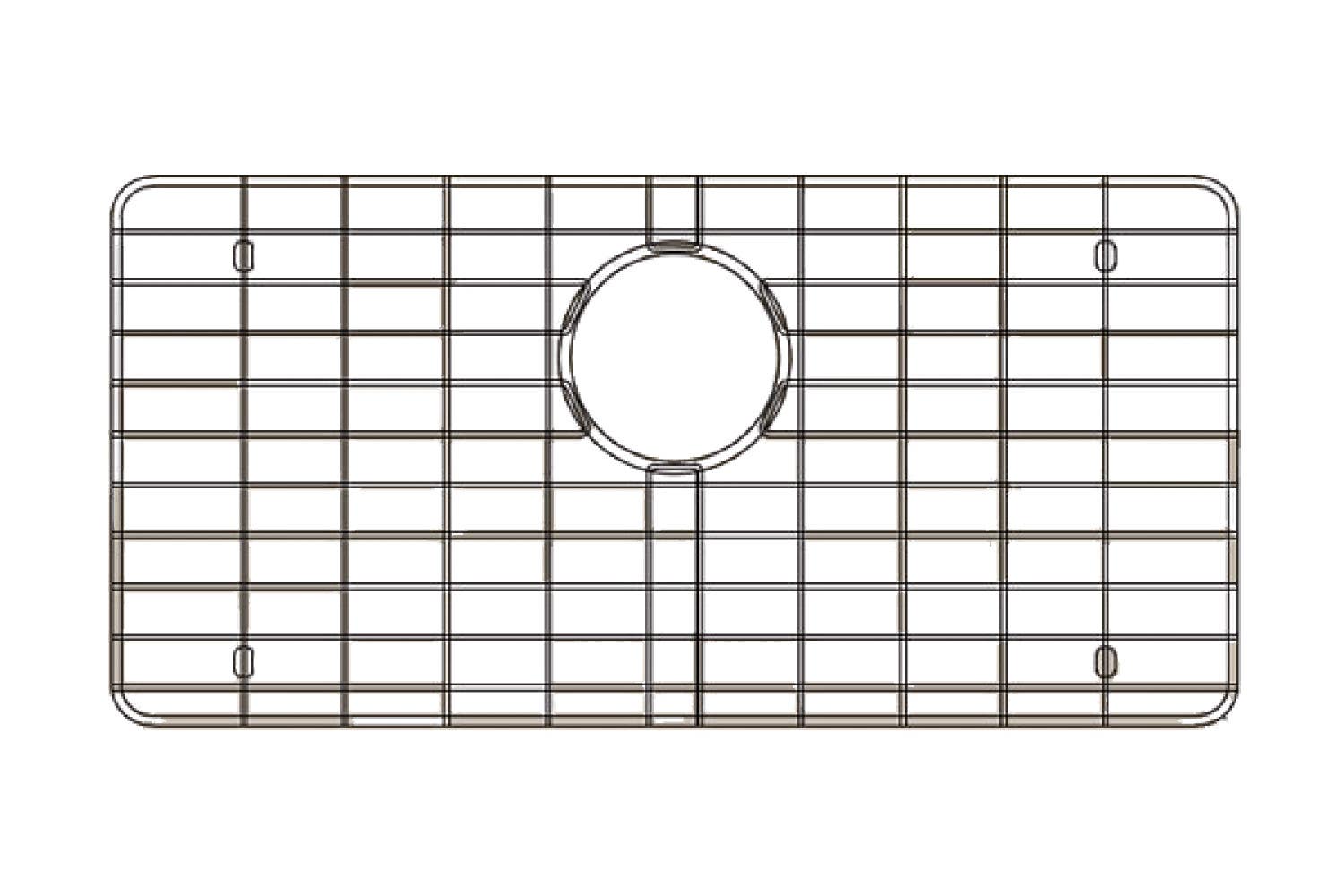 American Imaginations AI-34711 28-in. W X 15.5-in. D Stainless Steel Kitchen Sink Grid Chrome