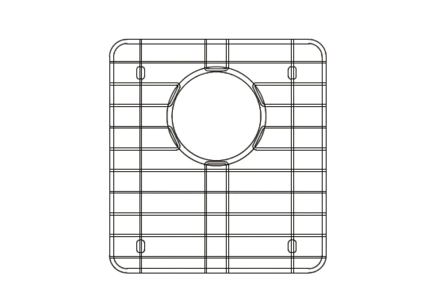American Imaginations AI-34719 14.5-in. W X 16-in. D Stainless Steel Kitchen Sink Grid Chrome